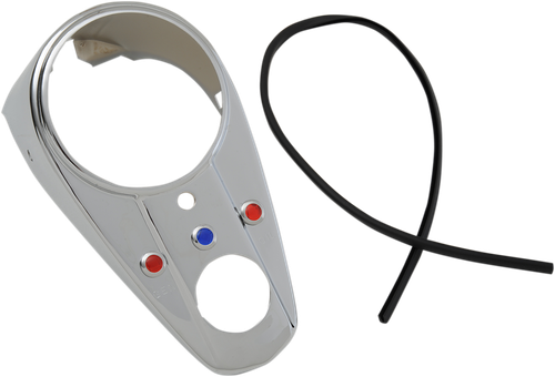 DRAG SPECIALTIES - DS-373656 - Three-Light Dash Cover - '63-'67 Harley-Davidson Electra Glide, Duo Glide, Duo-Glide