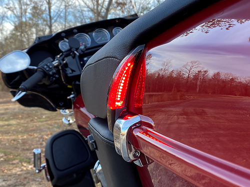 CUSTOM DYNAMICS - CD-TPBR-14BCMRB - Sequential Tour Pak Seat Back Rest LED Lights - '14-'15 Harley-Davidson CVO Road Glide Ultra, CVO Limited