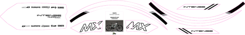 D'COR VISUALS - 10-80-100-WH - Graphics Kit for Tazer MX - '21 Intense Tazer MX Expert, Tazer MX Pro
