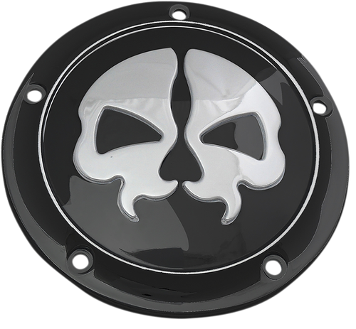 DRAG SPECIALTIES - 1107-0547 - Split Skull Derby Cover - '99-'18 Harley-Davidson Electra Glide Ultra Classic FLHTCU, Dyna 35th Anniversary Super Glide