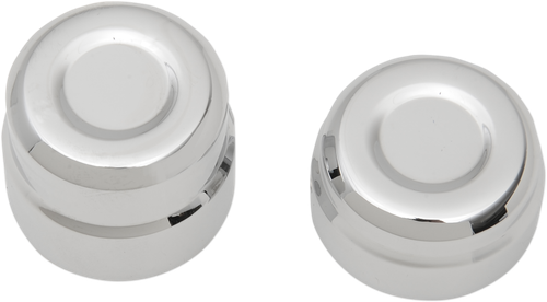 DRAG SPECIALTIES - 0214-0832 - Billet Axle Caps - '08-'12 Harley-Davidson Sportster 1200 Nightster, Sportster 1200 Roadster, Sportster 1200 Custom