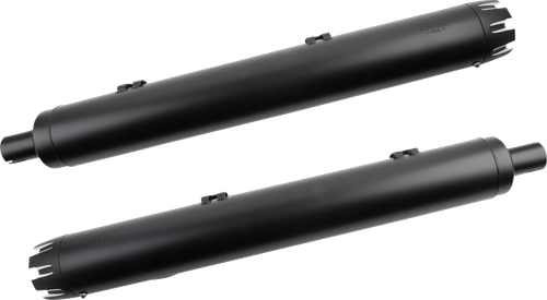 COBRA - 5208B - Dual Cut Slip-On Mufflers - Black