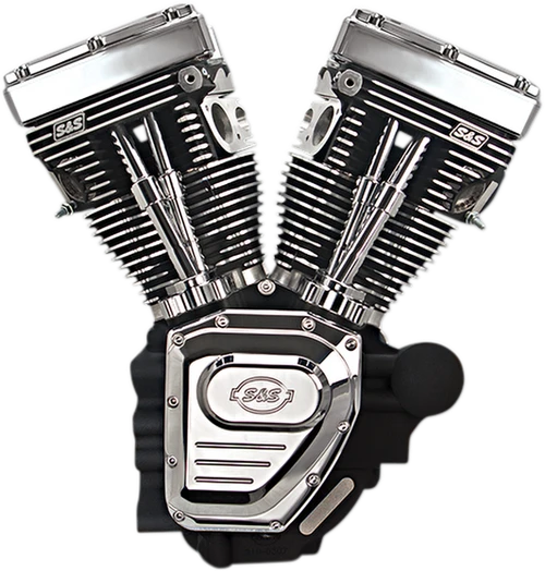 S&S CYCLE - 310-0401A - T124 Low Compression Long Block Engine - '07-'16 Harley-Davidson Screamin Eagle Ultra Classic Electra Glide