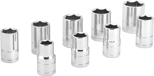 9 PC 1/2" MET SOCKET SET SHALLOW
