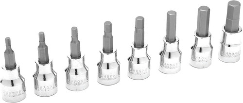 8 PC 3/8" SAE HEX BIT SET