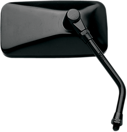 EMGO - 20-42447 - Mirror - Cruiser - Side View - Rectangle - Black - Right - Each