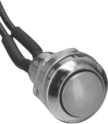 MINI PUSH BUTTON SWITCH CHROME