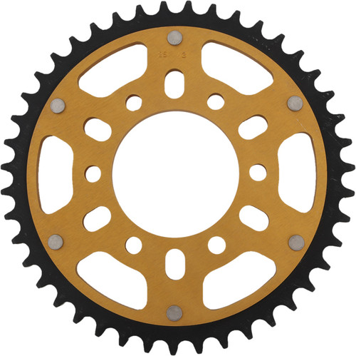 REAR STEALTH SPROCKET ALU/STL 43T-530 GLD KAW