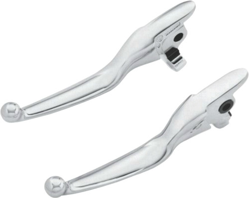 SMOOTH LEVER SET CHROME FLT 17-20 EXCEPT TRI GLIDE