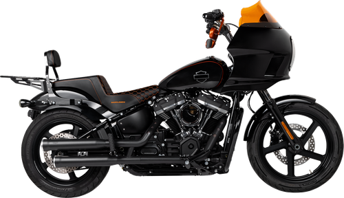 COBRA - 6057B - RPT Slip-On Mufflers - 3" - Raven Black - M8 Softail
