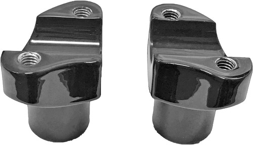 H-BAR RISERS 2" STRAIGHT BLACK