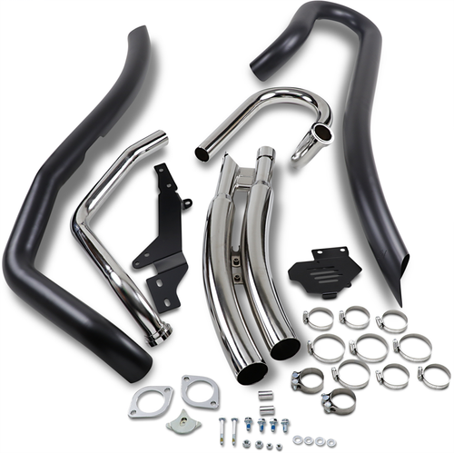 COBRA - 3221B - Speedster Swept Exhaust - Black - M109R