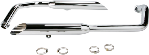 COBRA - 1374SC - Classic Slashcut Exhaust - Chrome - Shadow Spirit
