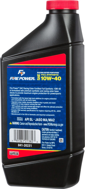 SYNTHETIC ESTER OIL 10W40 4T 1 QT (12/CASE  SOLD EA)