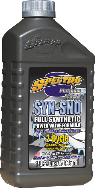PLATINUM SYN POWERVALVE OIL 2T 1QT SNOW