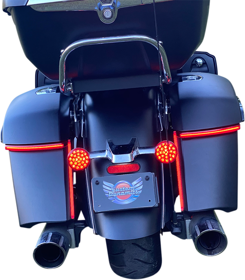 CUSTOM DYNAMICS - CD-INDBAG-SWN-R - Saddle Bag Lights - Red Lens - Indian