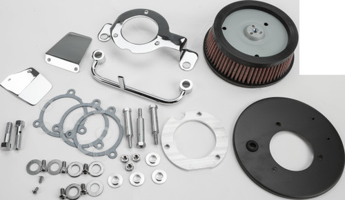 HardDrive - 120428 - M8 ROUND HI PERFORM CHROME A/C AND BREATHER KIT - '17-'25 Harley-Davidson Electra Glide Ultra Classic, Electra Glide Highway King