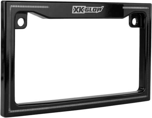 LICENSE PLATE FRAME LIGHT WITH TURN SIGNAL BLACK