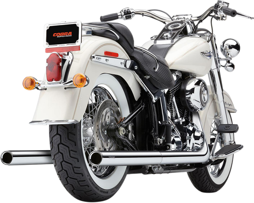 COBRA - 6985 - True Dual Exhaust - Billet Tip - '07-'11 Softail