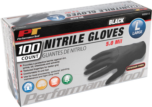 NITRILE GLOVES LARGE/100