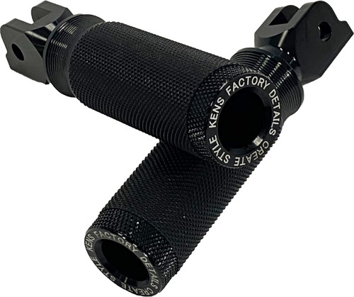 NL RIDER FOOT PEGS BLACK M8 SOFTAIL
