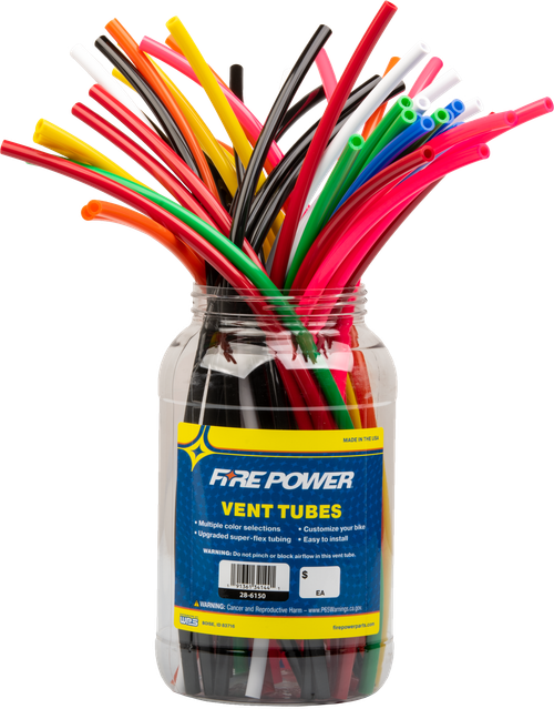 GAS CAP VENT HOSE 18" MULTI-COLOR 50/PK