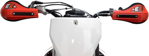 COMPOSITE MNT ROOST DEFLECTORS RED W/MOUNTING HARDWARE