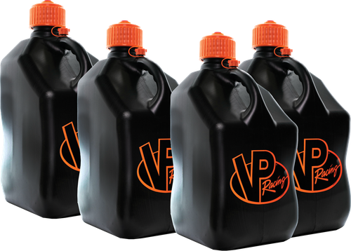 MOTORSPORTS CONTAINER V-TWIN 5.5 GALLON BLACK/ORANGE