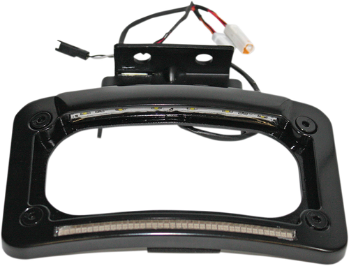 CUSTOM DYNAMICS - CD-LP-IND-B - Dual-LED License Place Frame - Indian - Black