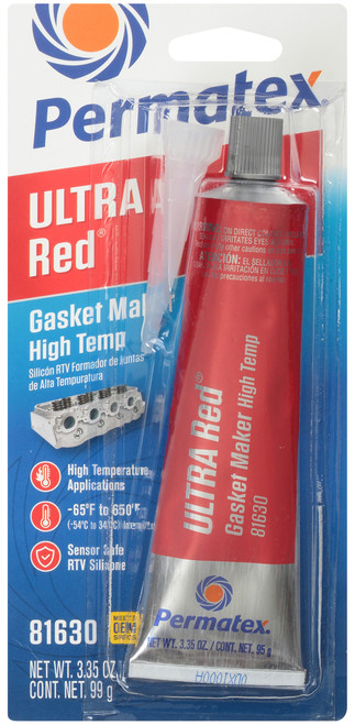 ULTRA RED RTV SILICONE 3.35OZ 12/CASE