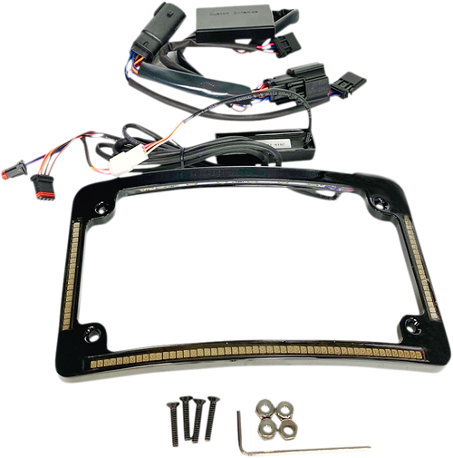 CUSTOM DYNAMICS - TF05-BCM-B - Radius License Plate Frame - Black