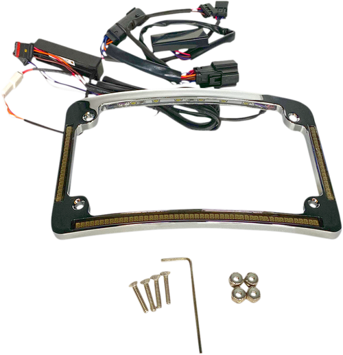 CUSTOM DYNAMICS - TF05-BCM-C - Radius License Plate Frame - Chrome