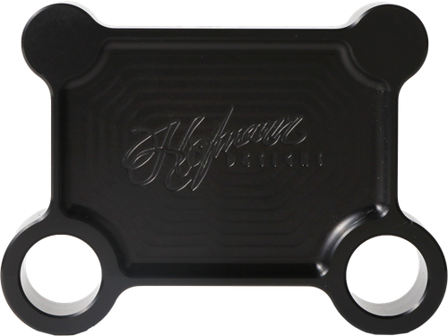 H/D BILLET PULL BACK PLATE BLACK BATWING