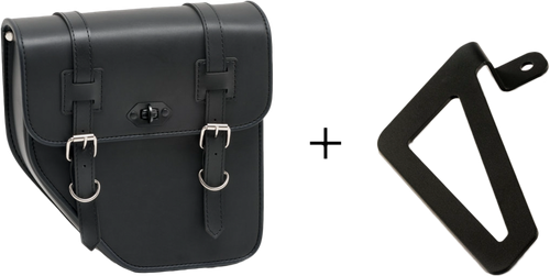 IBIZA SADDLEBAG BLACK LEFT W/O BASE