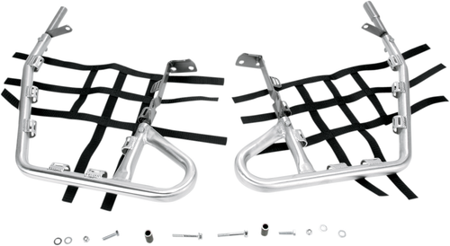 DG PERFORMANCE - 60-2450 - Nerf Bars - Natural/Black - Honda - TRX '04-'07
