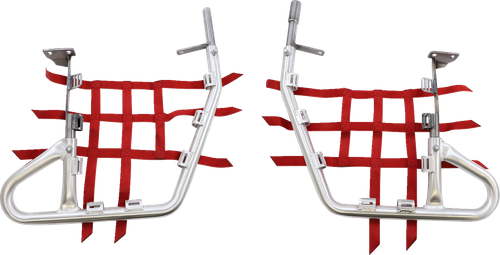 DG PERFORMANCE - 60-2455 - Nerf Bars - Natural/Red - Honda - TRX '04-'07