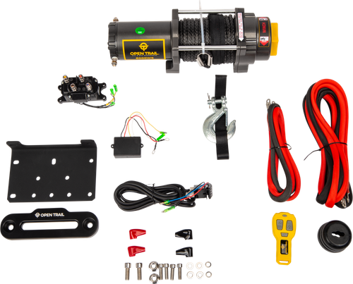 6000LB WIDE WINCH SYNTHETIC ROPE