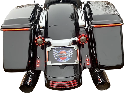 CUSTOM DYNAMICS - TF05-SS6-C - Radius License Plate Frame - Chrome