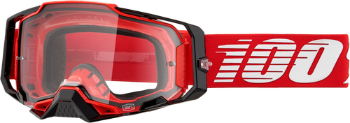 ARMEGA GOGGLE RED CLEAR LENS