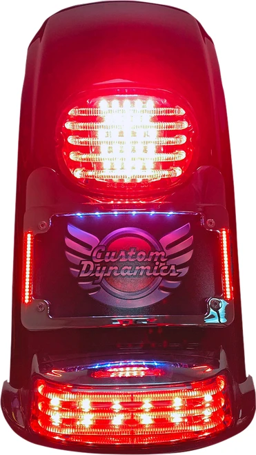 CUSTOM DYNAMICS - TS-ELIM-06BCM-B - License Plate Frame/Turn Signal Eliminator - Black