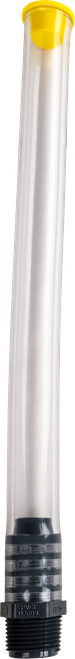 FILLER HOSE PUSH-IN PLUG CLEAR 12"