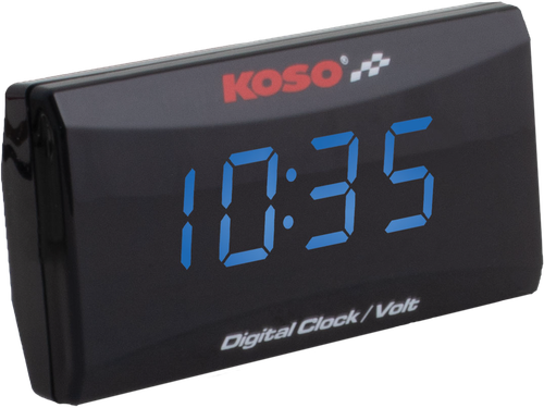 SUPER SLIM CLOCK / VOLT METER BLUE DISPLAY
