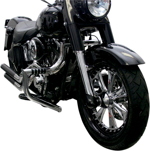LINDBY - 1710 - Magnumbar® Front Highway Bar - '00-'17 Harley-Davidson 15th Anniversary Fat Boy FLSTF, Heritage Softail Classic, Heritage Softail