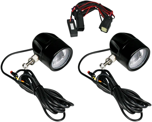 CUSTOM DYNAMICS - PB-FOG-SS8-B - Fog Light - Black - Clear Lens