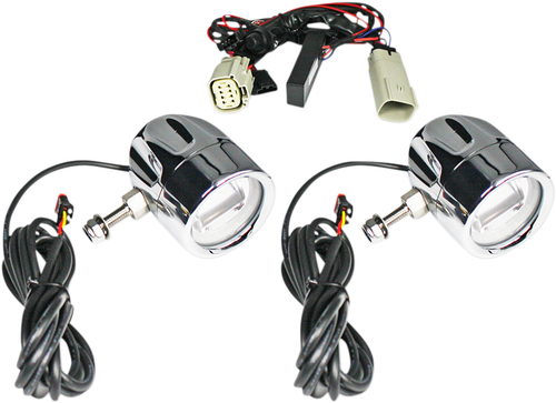 CUSTOM DYNAMICS - PB-FOG-TKE-C - Fog Light - Chrome - Clear Lens