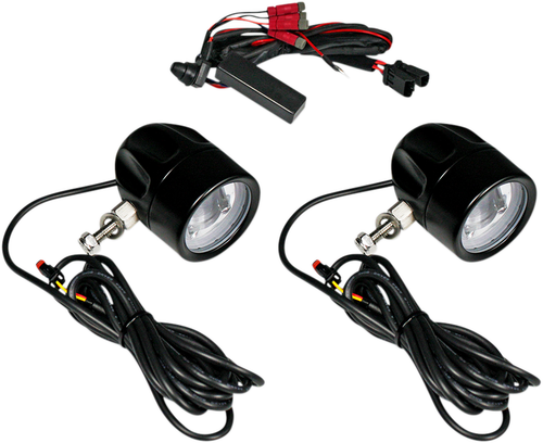 CUSTOM DYNAMICS - PB-FOG-UNV-B - Fog Light - Black - Clear Lens - Universal