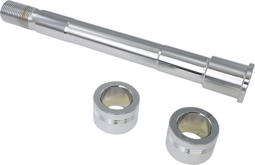 DRAG SPECIALTIES - 0214-1980 - Axle Kit - Front - Chrome - '18-'25 Low Rider/Street Bob