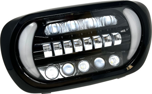 SHARK TOOTH INTERGRATED LED HEADLIGHT `00-13 FLTR