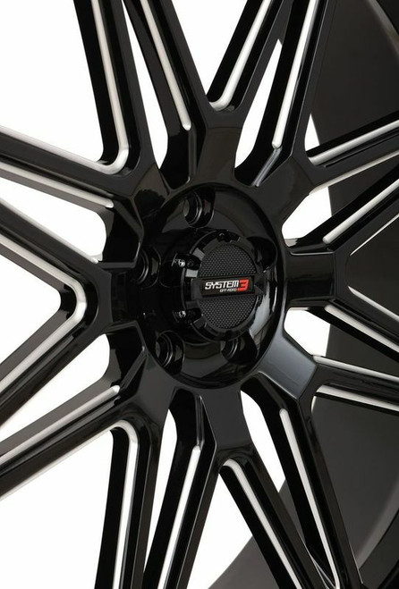 ST7 WHEEL 24X9 5+4 (0MM) 4/137 GLOSS BLACK MILLED