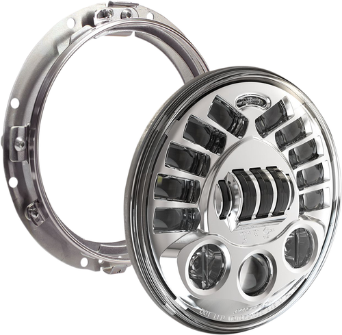 CUSTOM DYNAMICS - PB-7A-13-C - Adaptive Headlight with Mount - 7" - Chrome